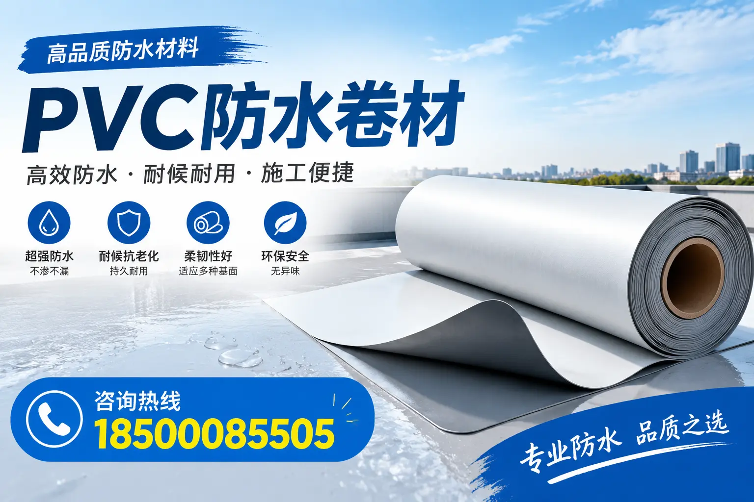如何在昆明选择合适的pvc防水卷材