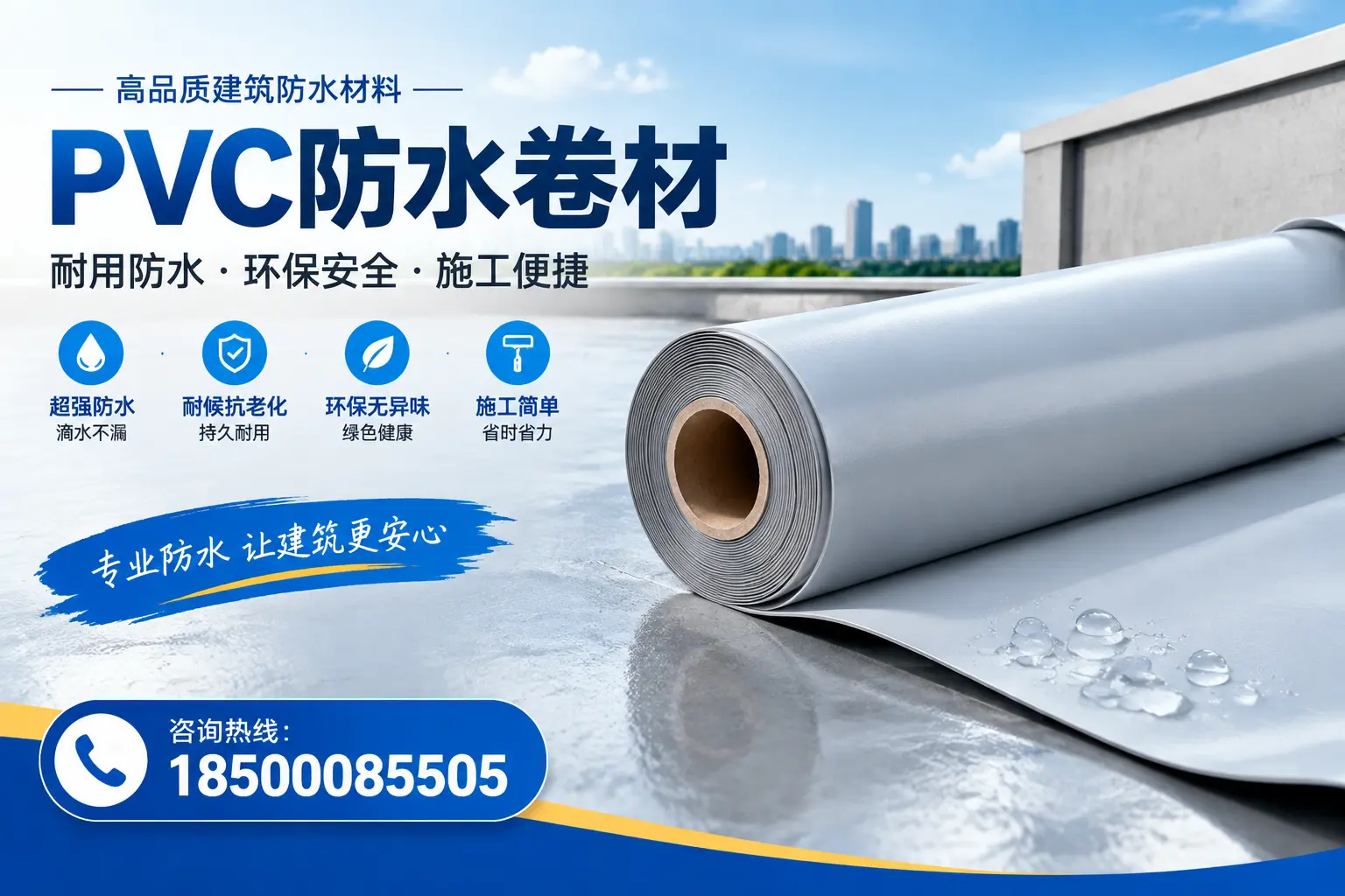PVC防水卷材选型对比：如何做出明智选择？昆明指南