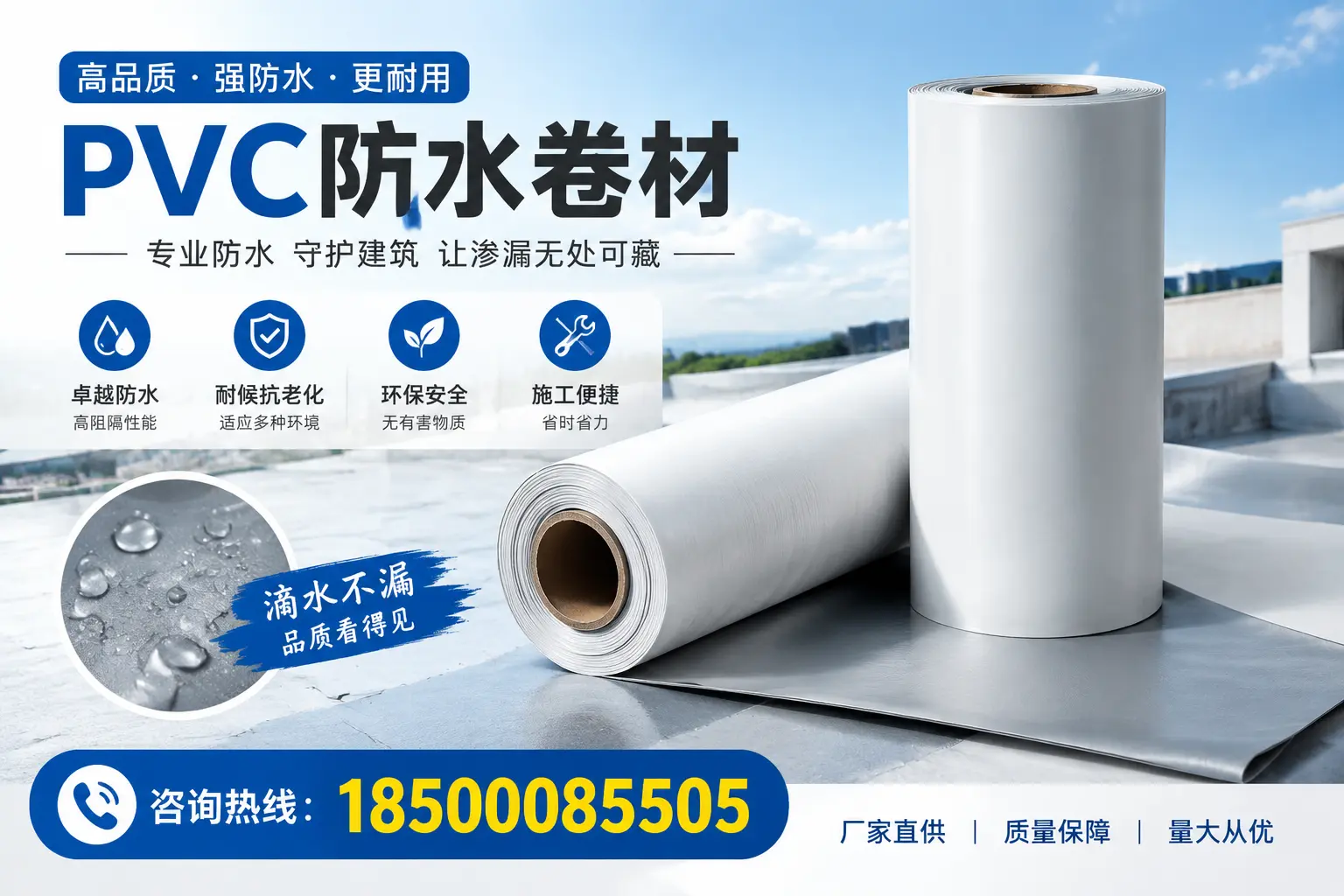 PVC防水卷材的优势与应用案例分析,适合昆明市场